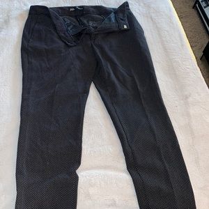 Black polka dot ZARA dress pants
